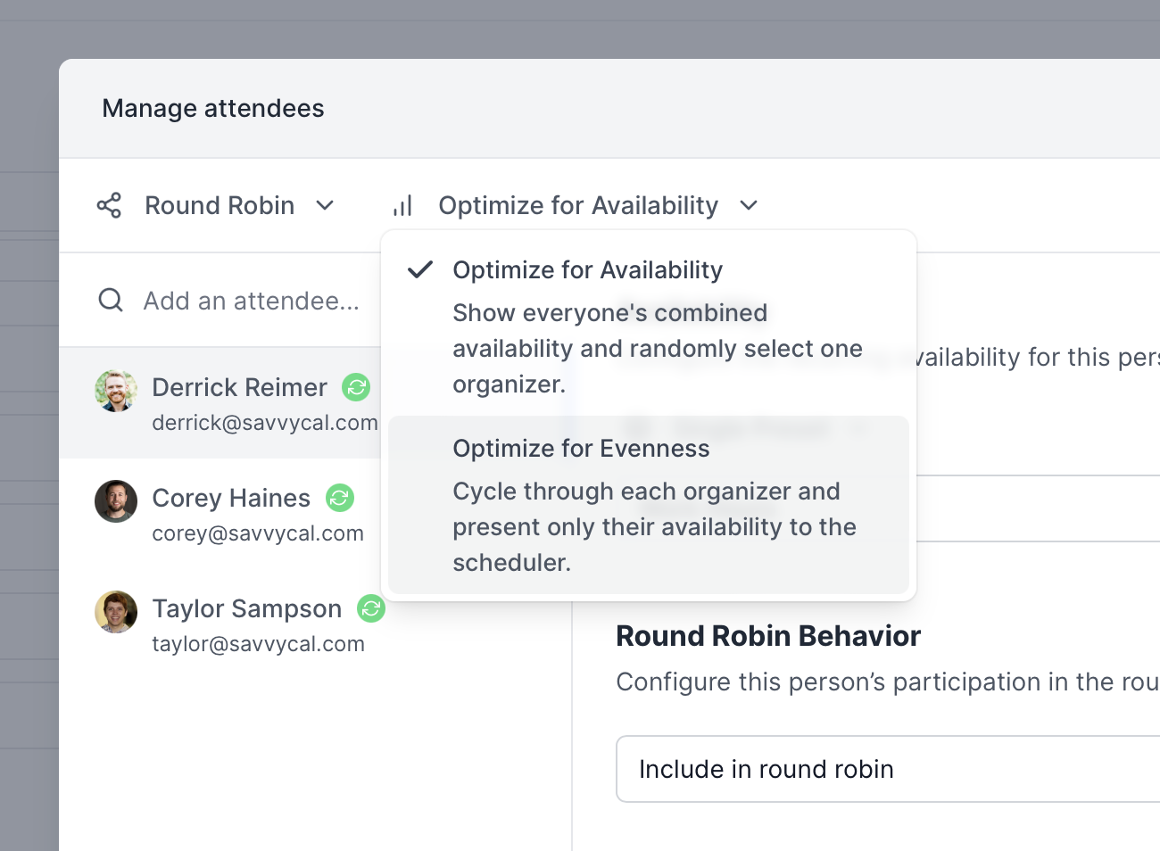 Round robin optimization